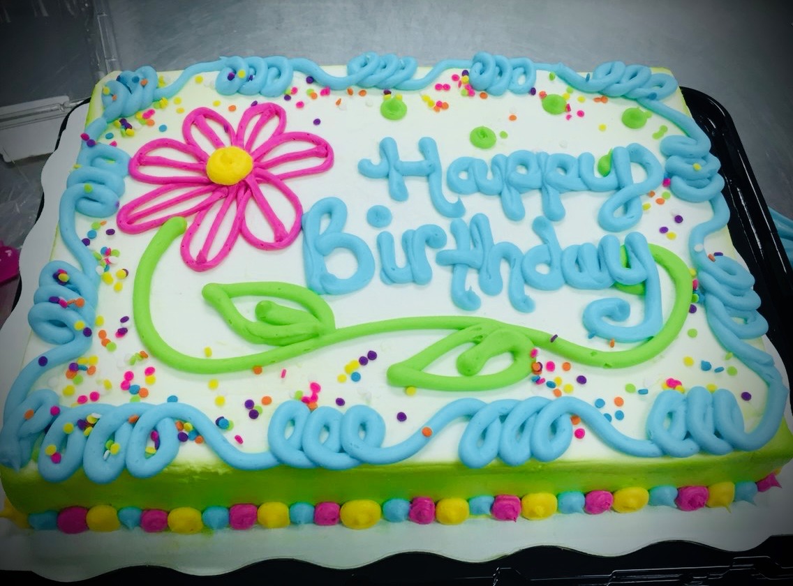 Vibrant Rainbow Colour Birthday Cake